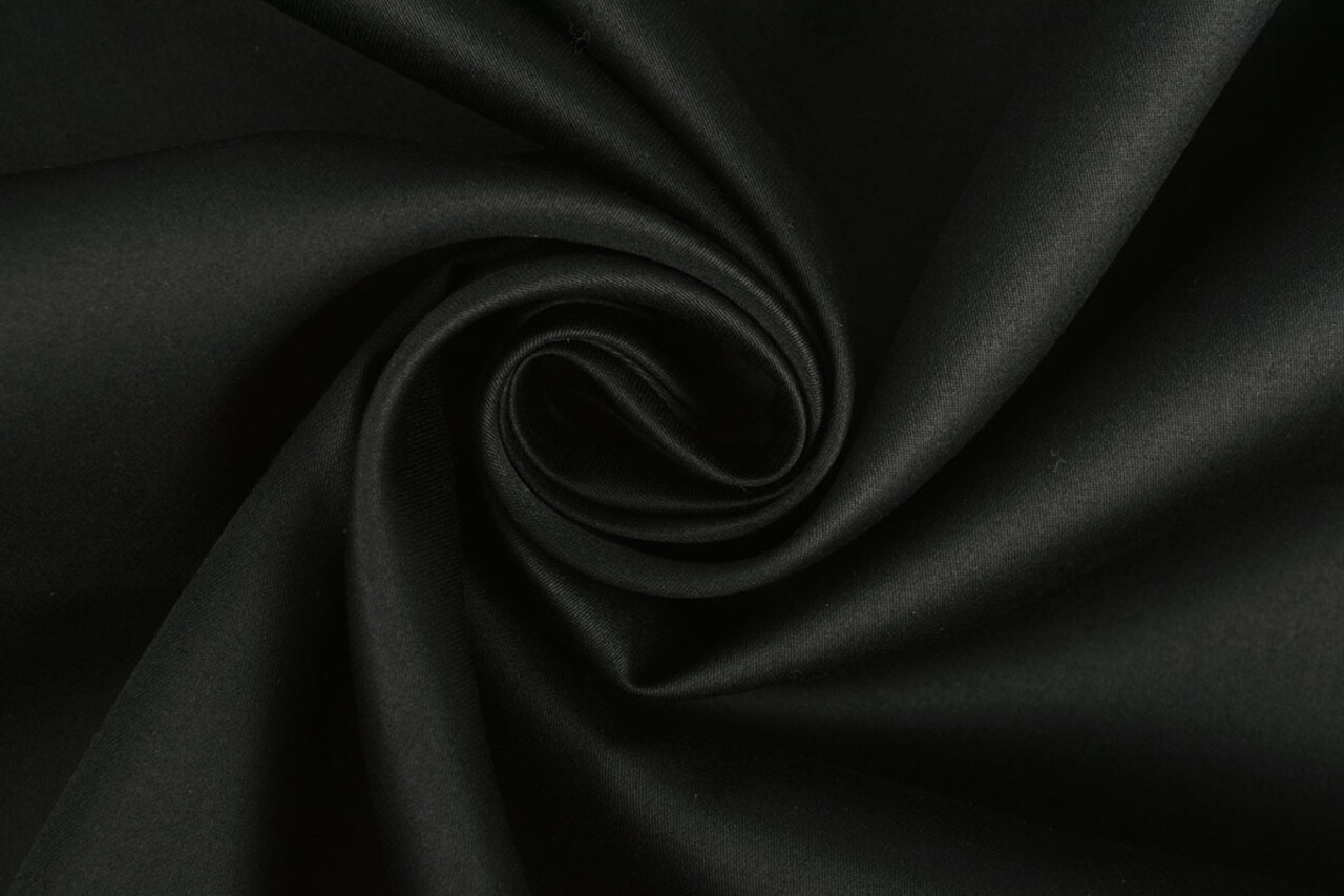 Oeko-Tex® Baumwolle Satin Schwarz Oeko-Tex® Baumwolle Satin Schwarz