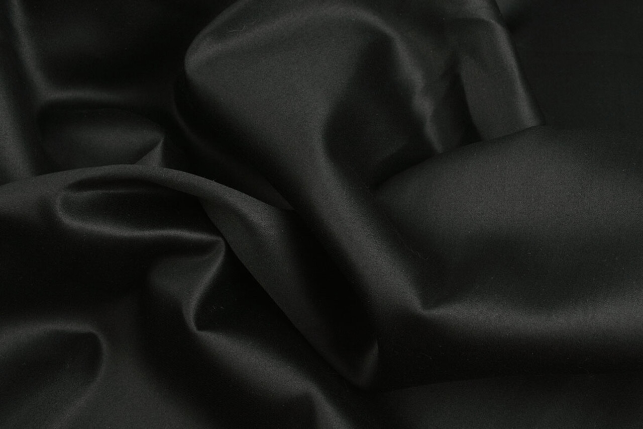 Oeko-Tex® Cotone Raso Nero Oeko-Tex® Cotone Raso Nero