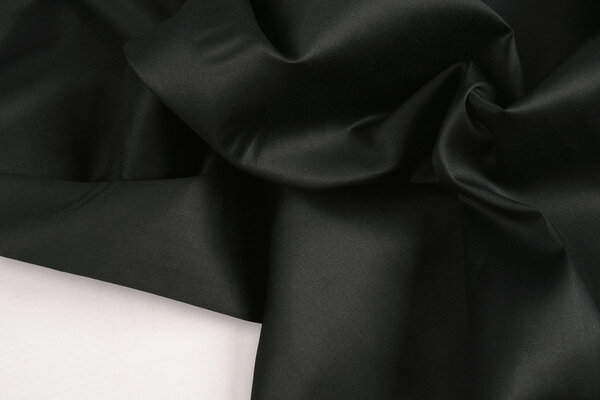 Oeko-Tex® Baumwolle Satin Schwarz Oeko-Tex® Baumwolle Satin Schwarz