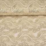 Mesh Embroidered Sequins Lizanne Off-White Mesh Embroidered Sequins Lizanne Off-White