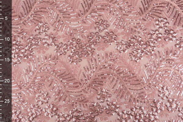 Résille Brodé Paillettes Lizanne Vieux Rose Résille Brodé Paillettes Lizanne Vieux Rose