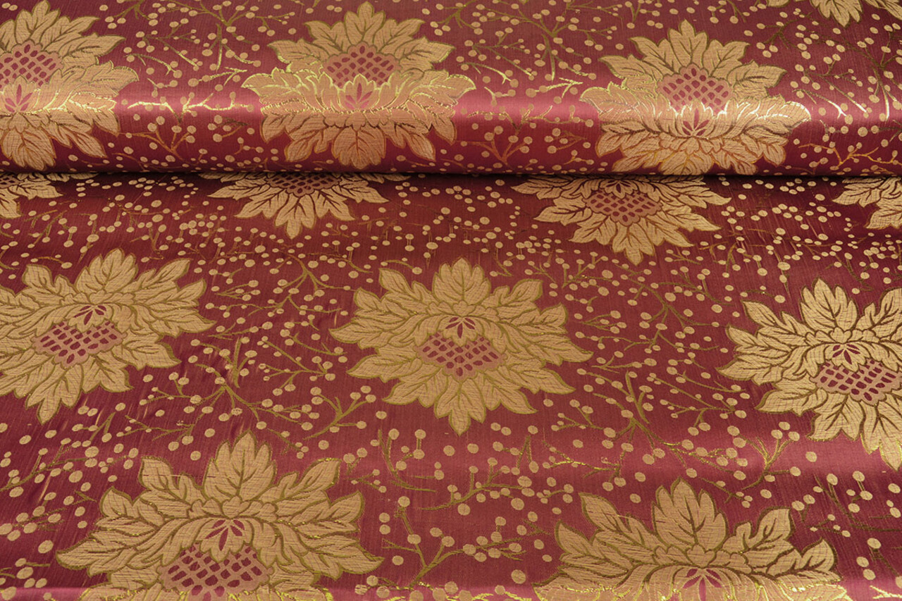 Brokat Blumen Levani Bordeaux Brokat Blumen Levani Bordeaux