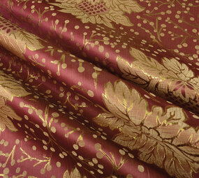 Brocade Flowers Levani Bordeaux