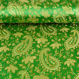 Brokaat Paisley Fantasy Groen