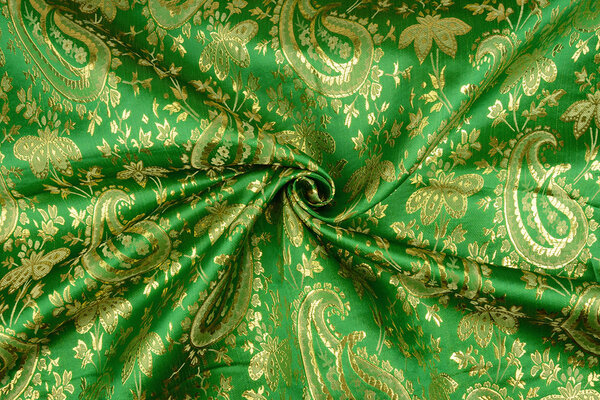 Brokat Paisley Fantasy Grün