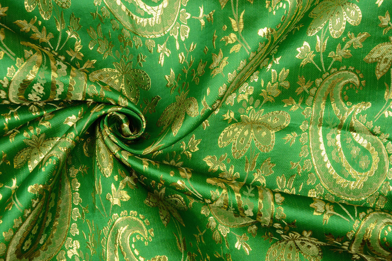 Brocado Paisley Fantasy Verde Brocado Paisley Fantasy Verde