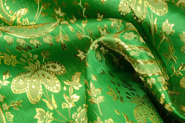 Brocade Paisley Fantasy Green