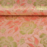 Broccato Fiori Ramira Rosa-Oro