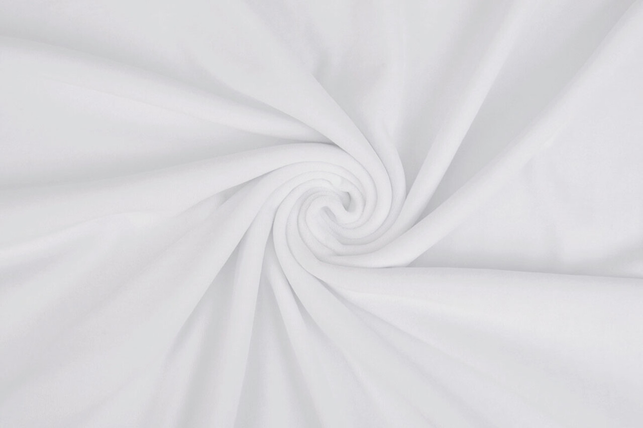 Nicki Velours Blanc