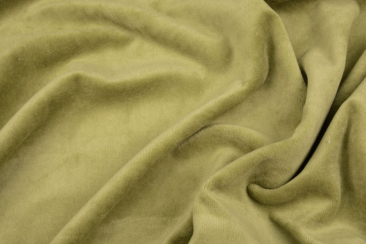 Nicky Velours Licht Mosgroen Nicky Velours Licht Mosgroen