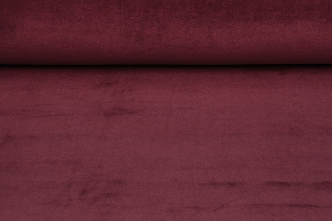 Nicky Velours Bordeaux Red