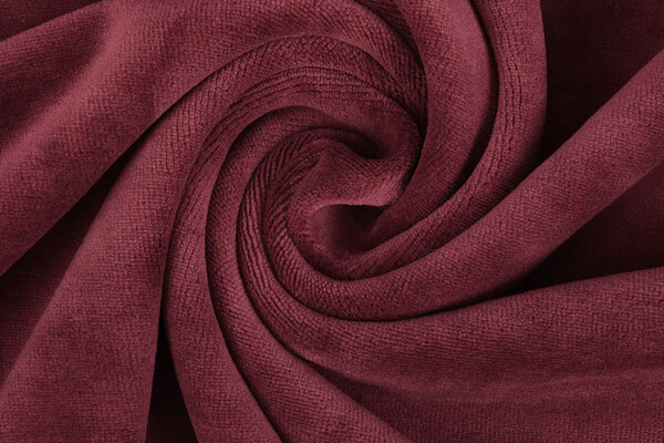 Nicky Velours Bordeaux Rood
