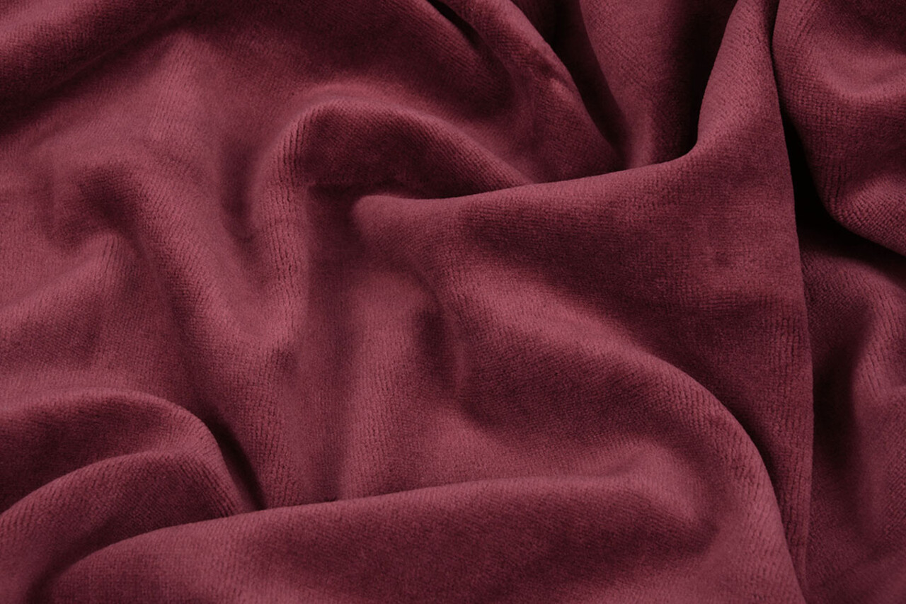 Nicki Samt Bordeaux Rot