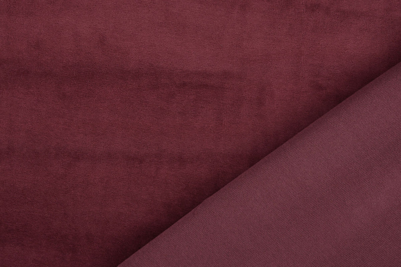 Nicki Velours Bordeaux Rouge