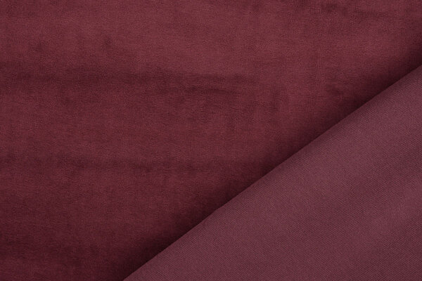 Nicky Velours Bordeaux Red