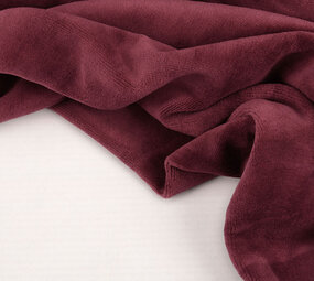 Nicki Samt Bordeaux Rot