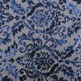 Sequins on Mesh Lilia Navy Blue