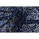 Lentejuelas sobre Malla Lilia Azul Marino Azul Lentejuelas sobre Malla Lilia Azul Marino Azul