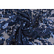 Paillettes sur Résille Lilia Bleu Marine