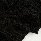 Lurex Pleated Fold Black Lurex Pleated Fold Black