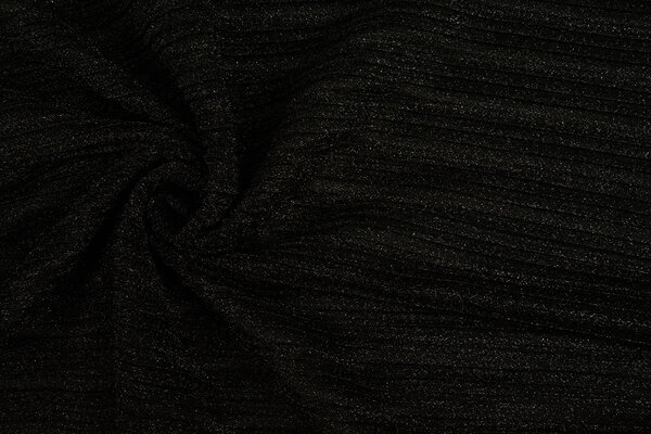 Lurex Pleated Fold Black