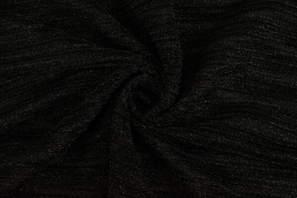 Lurex Pleated Fold Black