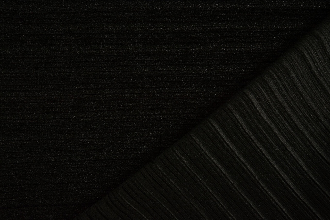 Lurex Plissée Falte Schwarz Lurex Plissée Falte Schwarz