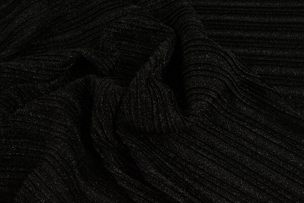 Lurex Plissée Falte Schwarz Lurex Plissée Falte Schwarz
