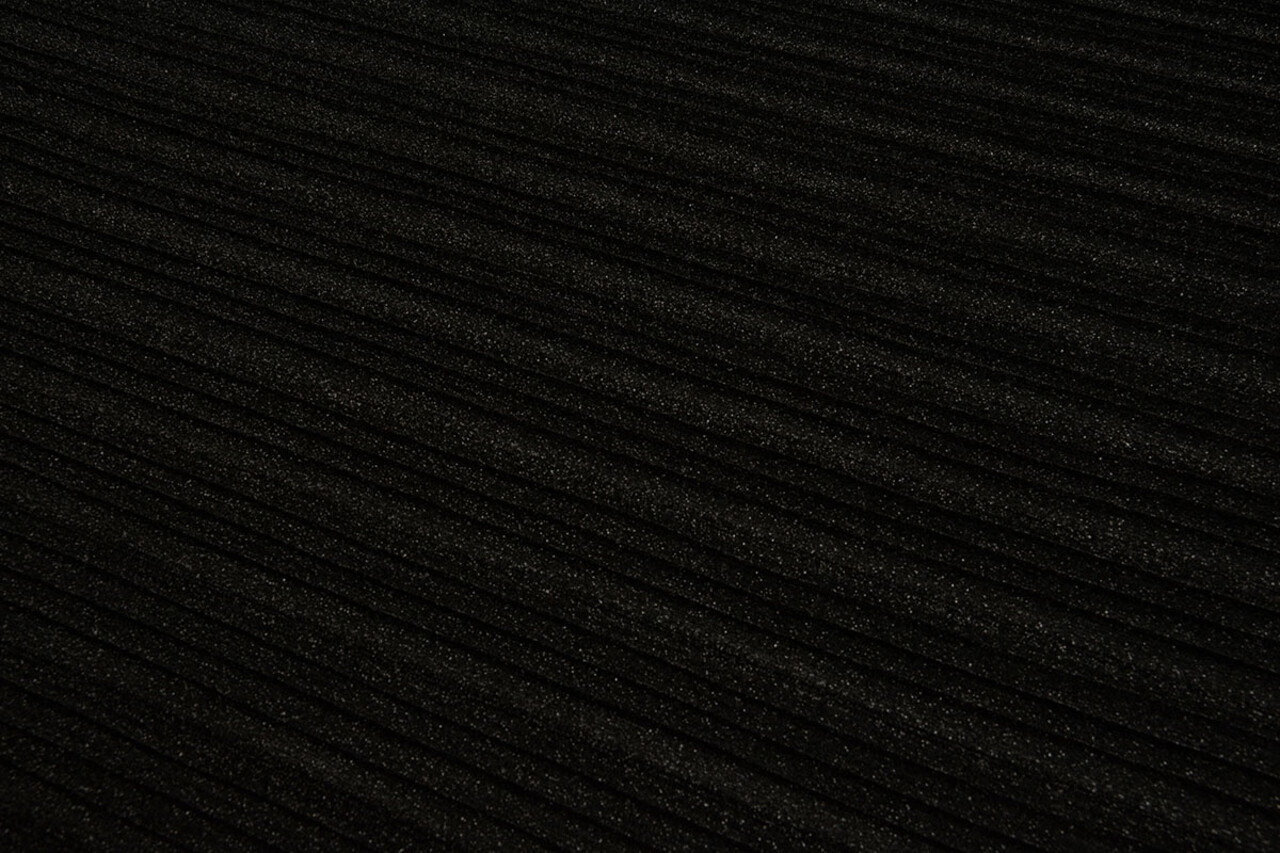 Lurex Pleated Fold Black