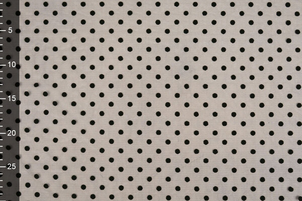 Feiner Tüll Punkte Mittel Schwarz