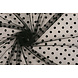 Fine Tulle Pois Middel Nero