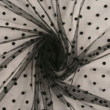 Fine Tulle Dots Small Black