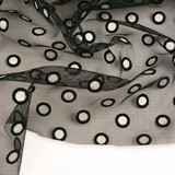 Fine Tulle Okiri Nero-Argento Fine Tulle Okiri Nero-Argento