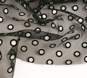 Fijne Tule Okiri Zwart-Zilver Fijne Tule Okiri Zwart-Zilver