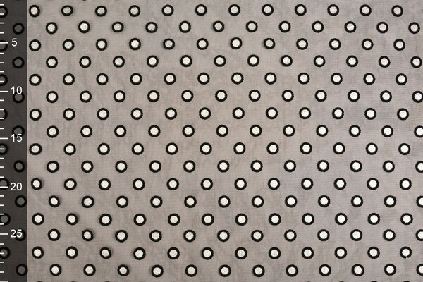 Feiner Tüll Okiri Schwarz-Silber