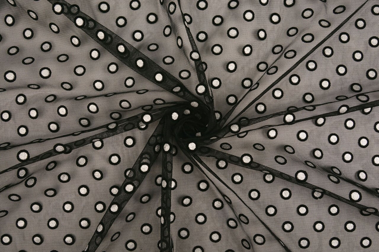 Fin Tulle Okiri Noir-Argent Fin Tulle Okiri Noir-Argent