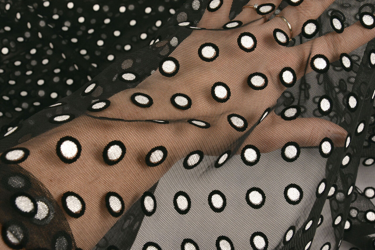 Fijne Tule Okiri Zwart-Zilver