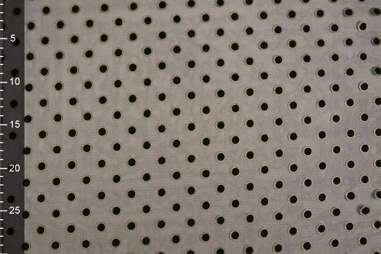 Feiner Tüll Okiri Gold-Schwarz