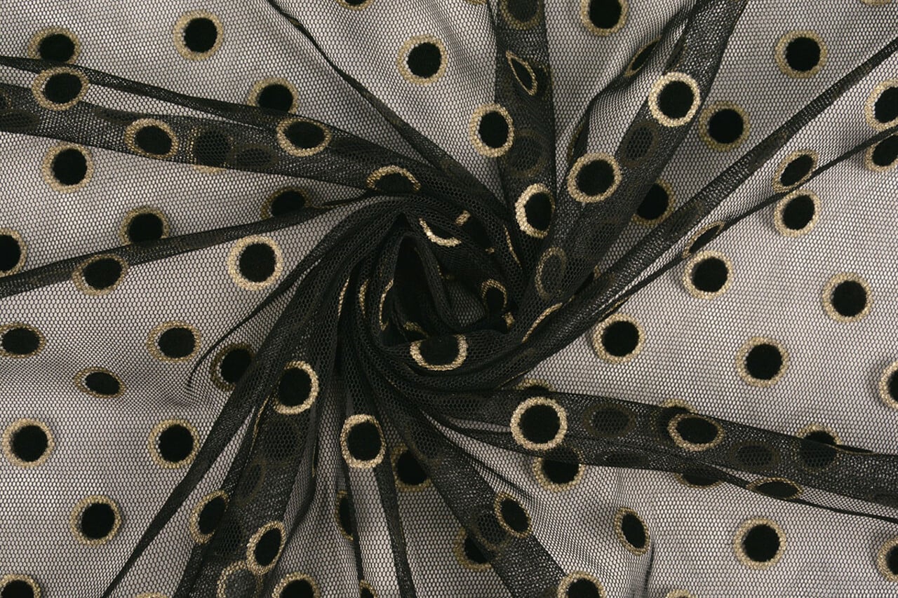 Fin Tulle Okiri Or-Noir