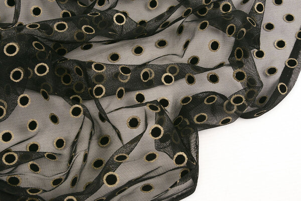 Fine Tulle Okiri Oro-Nero Fine Tulle Okiri Oro-Nero