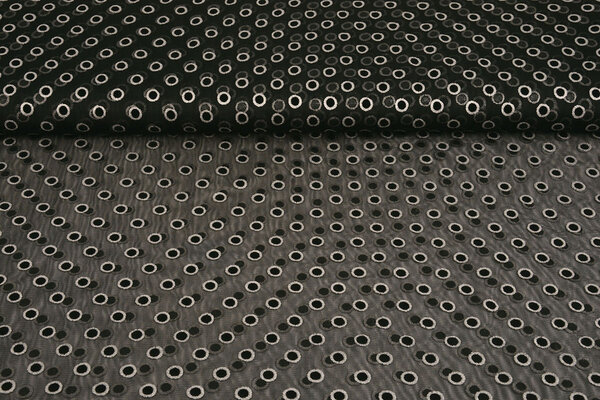 Fine Tulle Okiri Argento-Nero Fine Tulle Okiri Argento-Nero