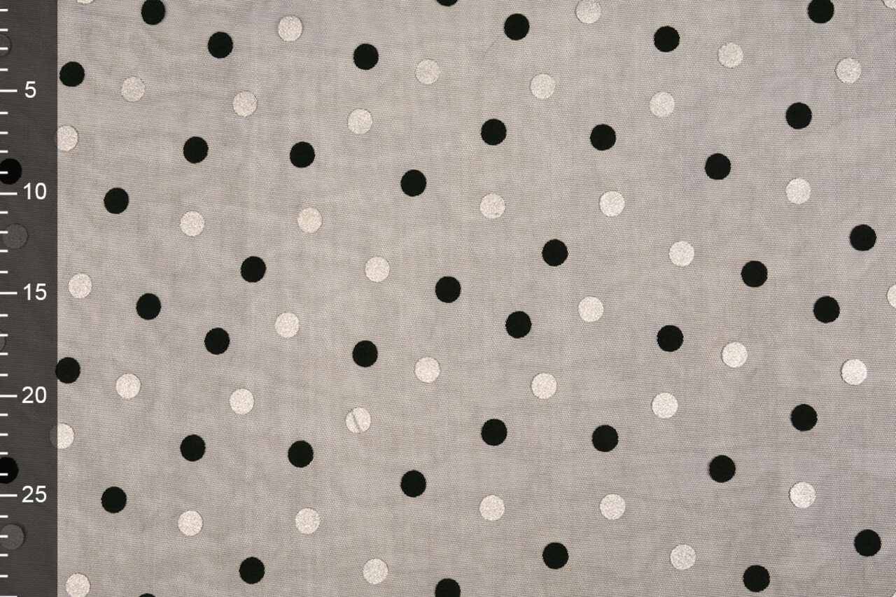 Fine Tulle Circulo Silver-Black