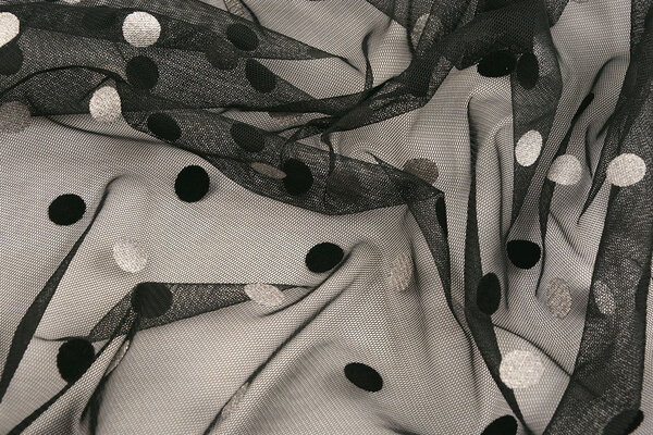 Fine Tulle Circulo Silver-Black