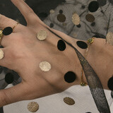 Fijne Tule Circulo Goud-Zwart Fijne Tule Circulo Goud-Zwart