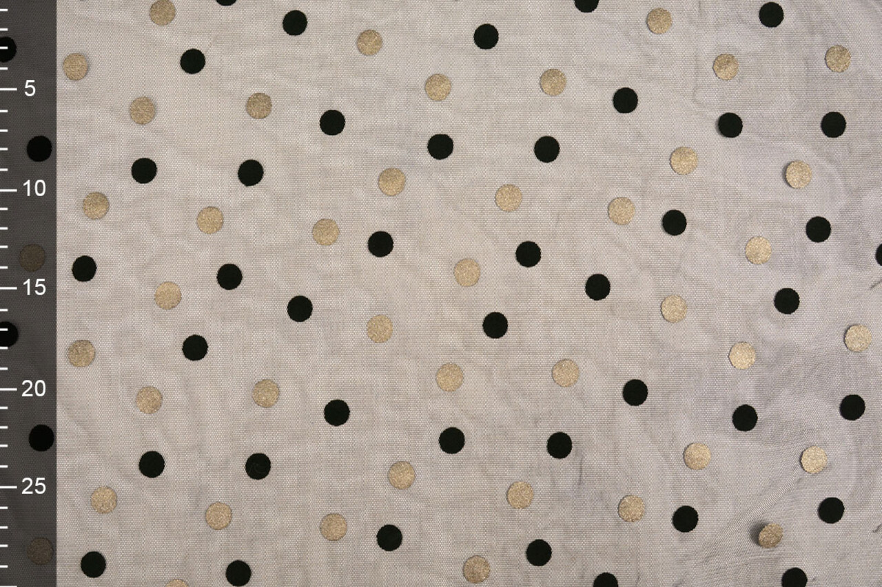 Fine Tulle Circulo Gold-Black