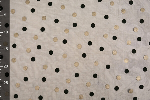 Fine Tulle Circulo Gold-Black