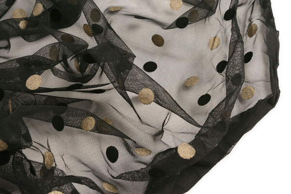 Fine Tulle Circulo Gold-Black