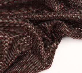 Lurex Bicolore Rouge-Argent