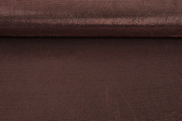 Lurex Two-Tone Rot-Silber