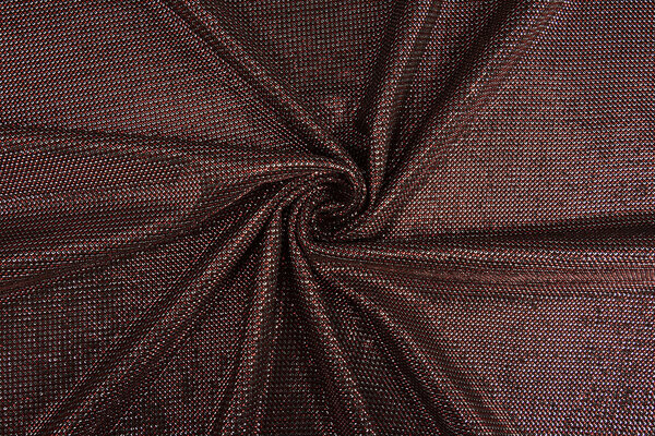 Lurex Two-Tone Rot-Silber